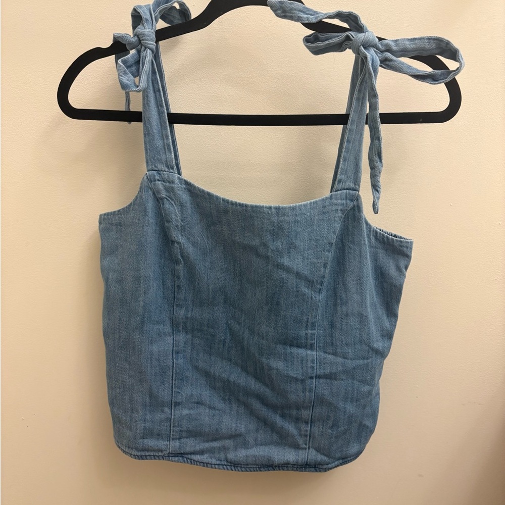 Old Navy Blue Denim Tank Top